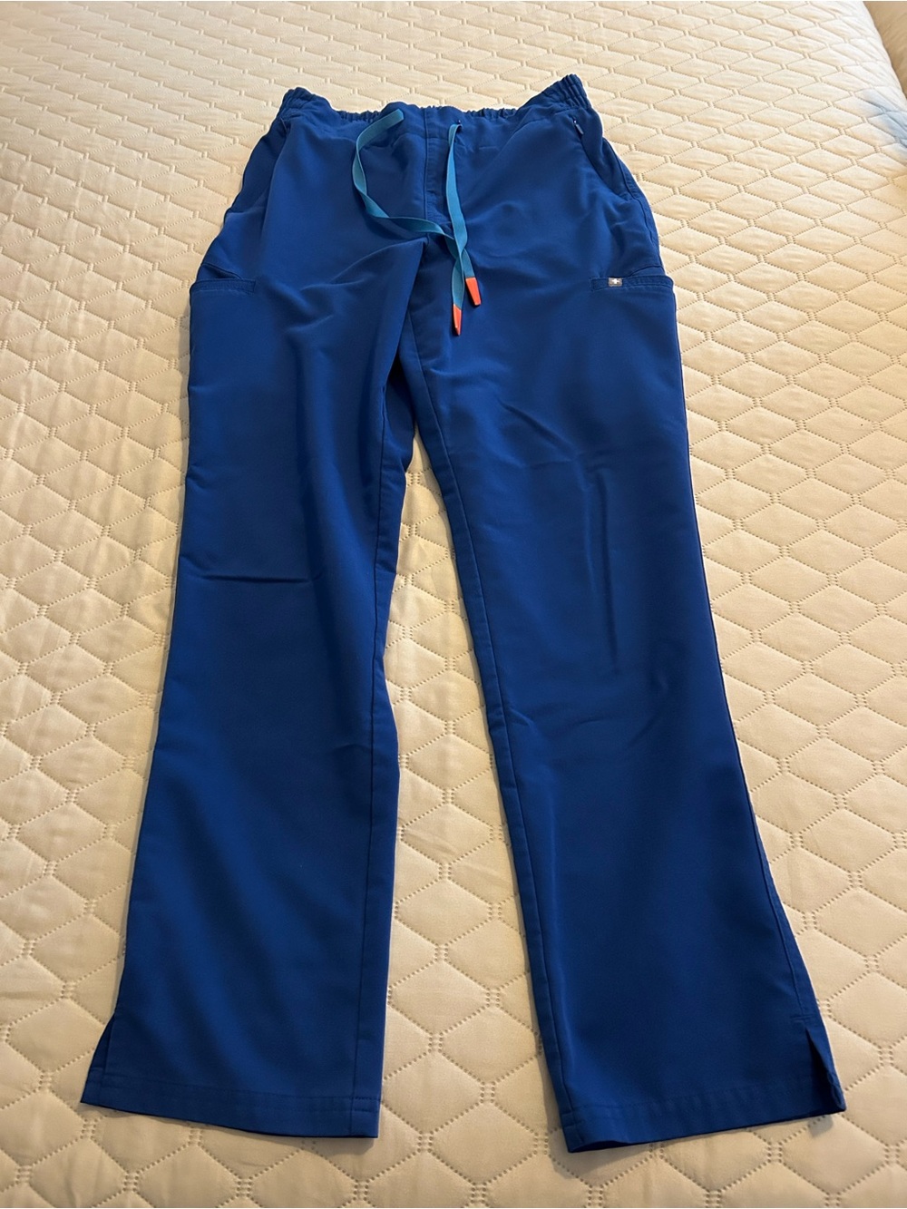 Figs 6 Pocket Royal Blue Technical Collection Scrub Pant. Size Medium.
